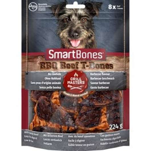 Hundtugg SmartBones BBQ Beef T-Bones, 8-pack