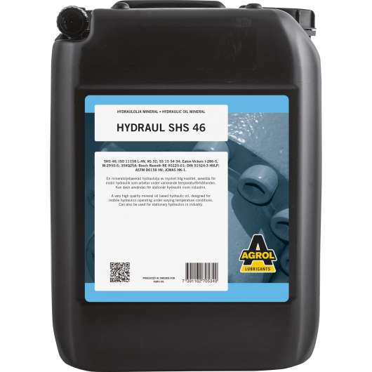 Hydraulolja Agrol Hydraul SHS 46 20L