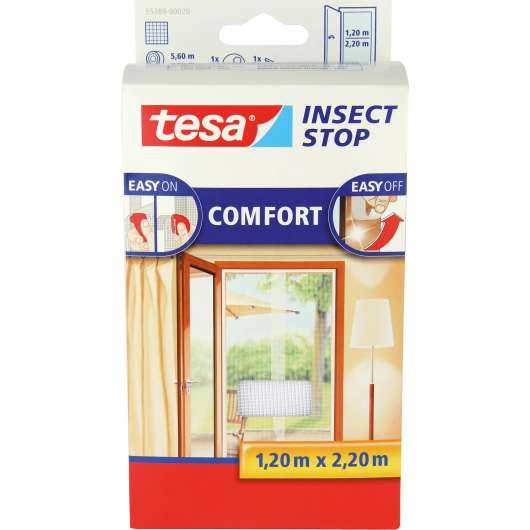 Insektsnät till fönster/dörr Tesa Vit 65x220cm 2-p