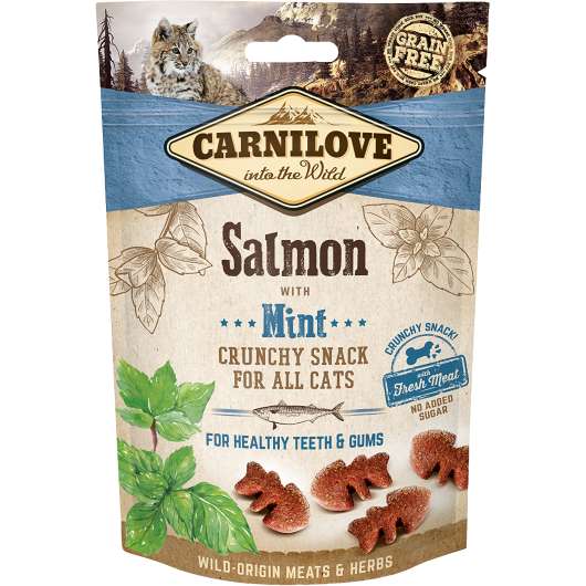 Kattgodis Carnilove Crunchy Snack Salmon 50g