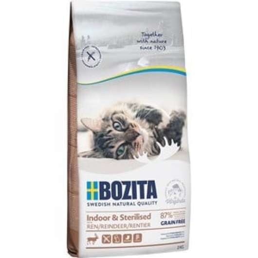 Kattmat Bozita Feline Indoor and Sterilised Ren, 2 kg