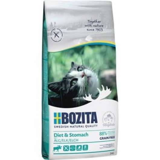 Kattmat Bozita Feline Sensitive Diet and Stomach Älg, 2 kg