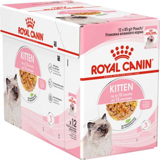Kattmat Royal Canin Kitten Pouches jelly 12x85g