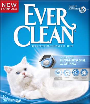 Kattsand Ever Clean Unscented Extra Strong Clumping 10L