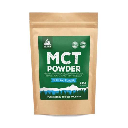 Kleen MCT Powder, 250 g, Omega-3 & Fettsyror