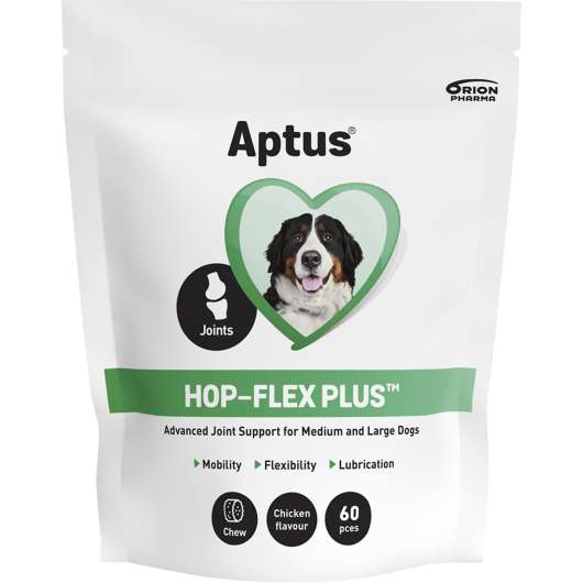 Kosttillskott Aptus Hop-Flex Plus Tuggbitar 60-p