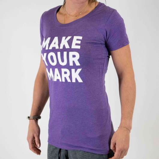 Kraftmark T-Shirt Triblend Crew Neck Make Your Mark Ljuslila