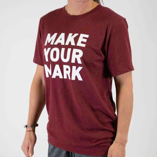 Kraftmark T-Shirt Triblend Crew Neck Make Your Mark Vinröd, T-shirt Herr
