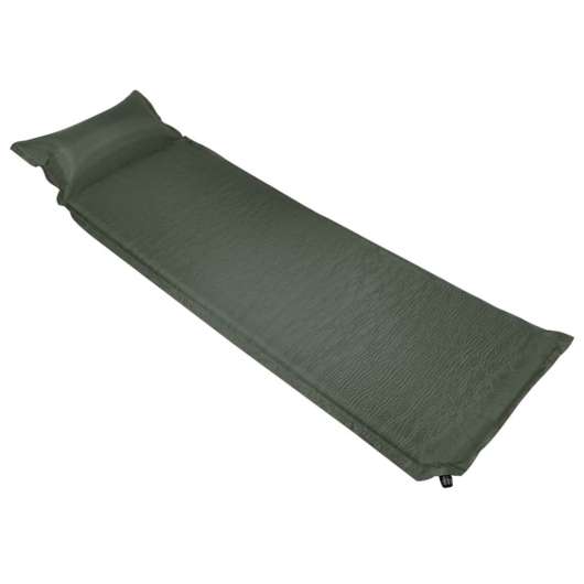 Luftmadrass med kudde 66x200 cm mörkgrön