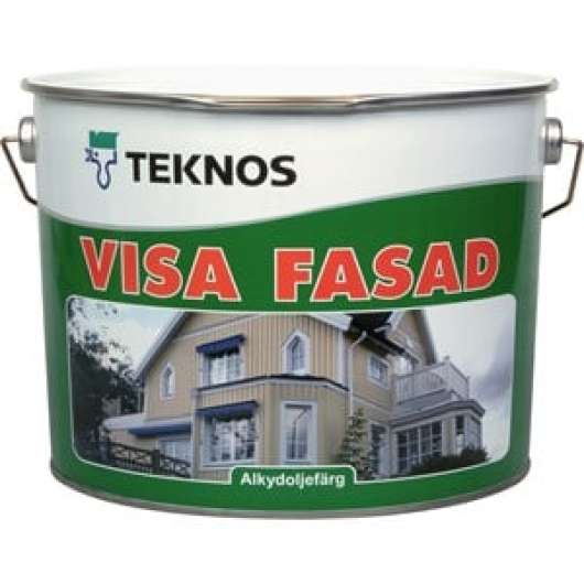 Målarfärg Teknos Visa Fasad, Husröd 0,9 l