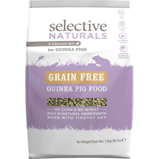 Marsvinsfoder Selective Adult Grainfree Pellets 1,5kg