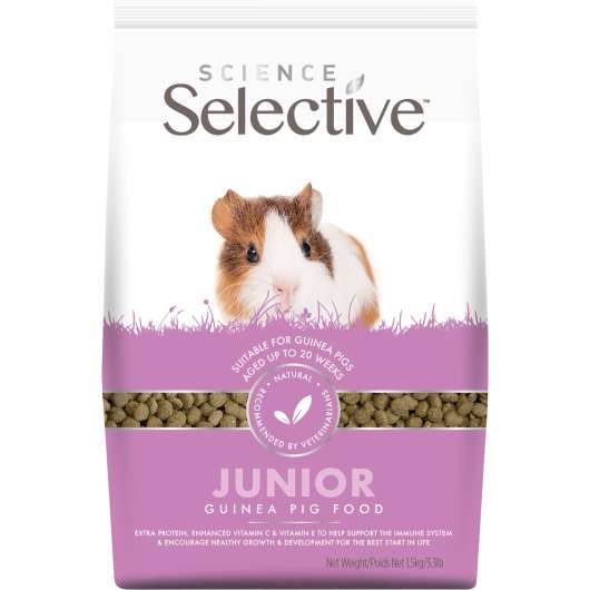 Marsvinsfoder Selective Junior Pellets 1,5kg