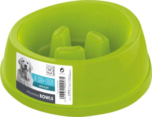 Matskål M-Pets Anti-Glupsk Slow feeder Blandade färger 1,4L