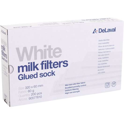 Mjölkfilter DeLaval Vit S 320x60mm 200-p
