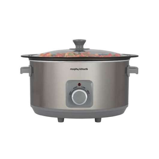 Morphy Richards Sear And Stew Red 6,5l Slow Cooker - Borstad Stål