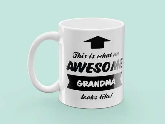 Mugg med Tryck - Awesome Grandma