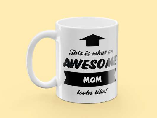 Mugg med Tryck - Awesome Mom