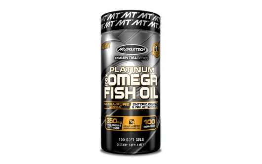 Muscletech Platinum 100% Omega Fish Oil, 100 caps, Omega-3 & Fettsyror