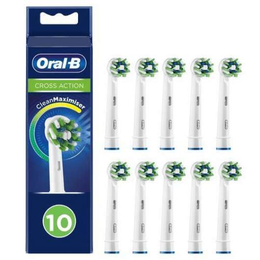 Oral-b Cross Action 10 Pcs Tillbehör Till Tandvård