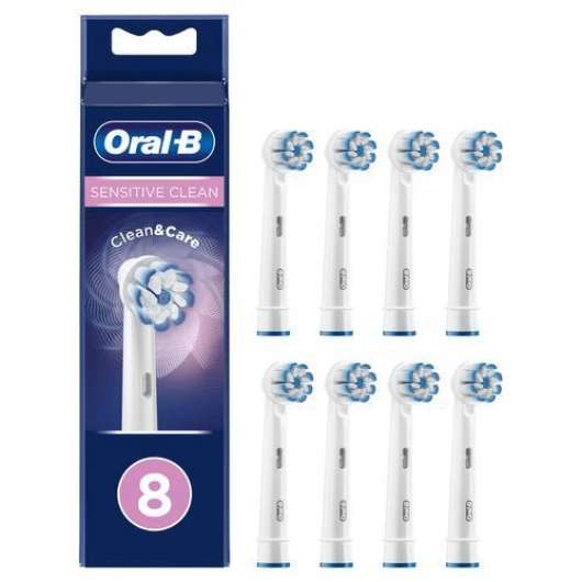 Oral-b Sensitive Clean & Care 8 Pcs Tillbehör Till Tandvård
