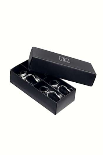 Oslo Servettringar Silver 4-pack