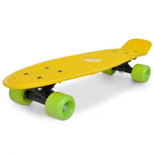 Penny skateboard plast gul bräda a hjul6,1"