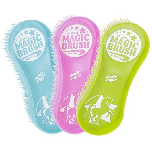 Piggborste Kerbl Magic Brush Regnbåge 3-pack