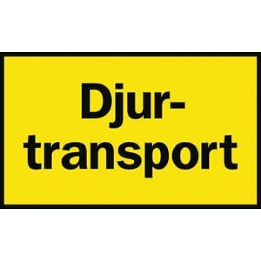 Skylt Djurtransport liggande, 500 x 300 mm