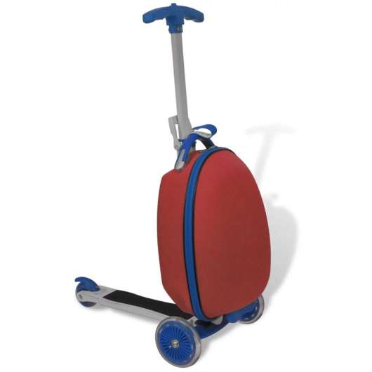 Sparkcykel med väska för barn röd