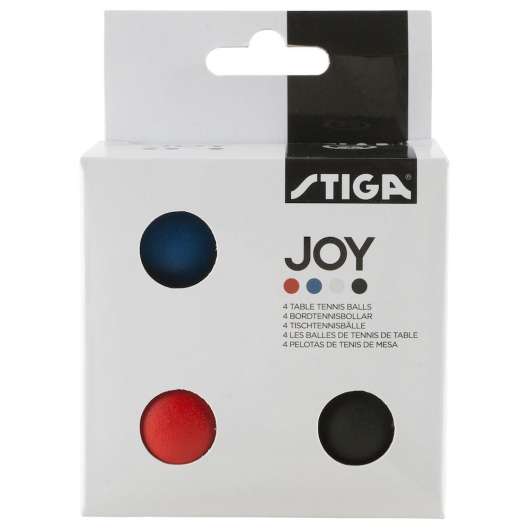 STIGA Ball Joy, 4-pack, Bordtennisbollar