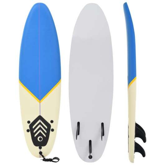 Surfbräda 170 cm blå och gräddvit