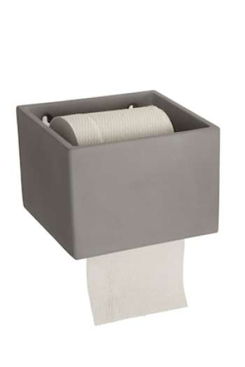 Toalettpappershållare Cement 10 cm Grå