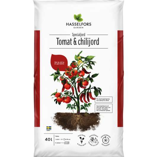 Tomatjord & Chilijord Hasselfors 40L