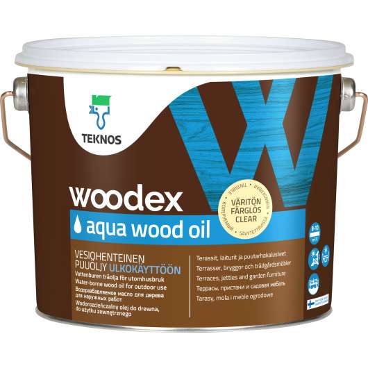Träolja Teknos Woodex Aqua Wood 2,7L