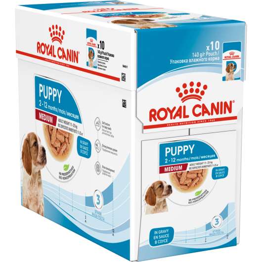 Våtfoder Royal Canin M Puppy 10x140g