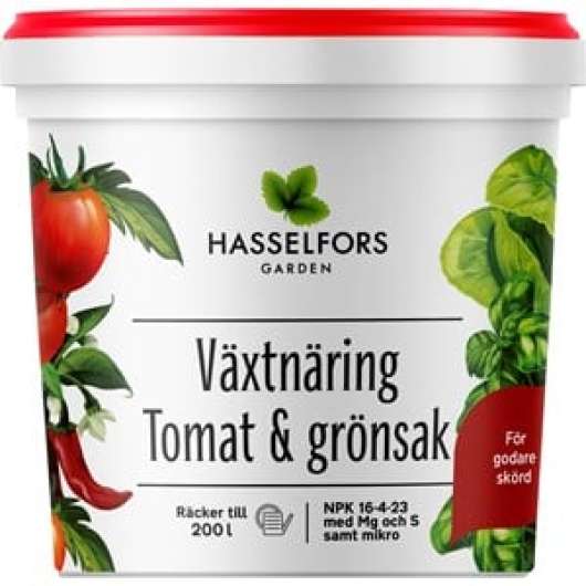 Växtnäring Hasselfors Tomat- och grönsak, 200 g