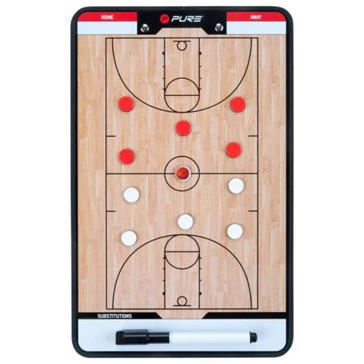 vidaXL Dubbelsidig taktikplatta för basket 35x22 cm