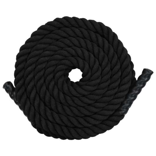 vidaXL Klätterrep 9 m polyester svart, Battle ropes